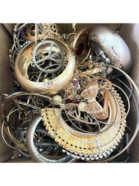 Mixed Metals Jewelry Bundle Minimalist Maximalist Layering Gold Silver